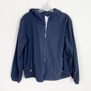 Brandy Melville | zip up windbreaker jacket blue